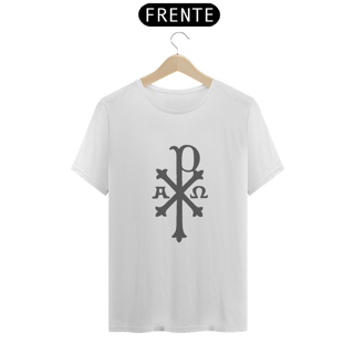 Nome do produto Camiseta Basic Cristograma PX Chi Rho Chumbo