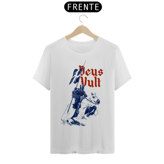 Nome do produto Camiseta Clássica Deus Vult Azul Vermelho