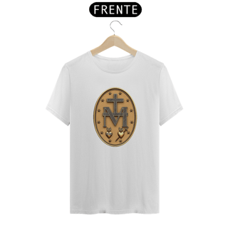 Nome do produto Camiseta Clássica Medalha Milagrosa Detalhe