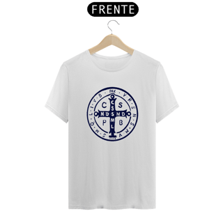 Nome do produto Camiseta Clássica Medalha de São Bento Azul