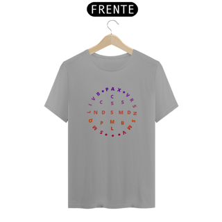 Nome do produto Camiseta Clássica Medalha de São Bento Letras Color
