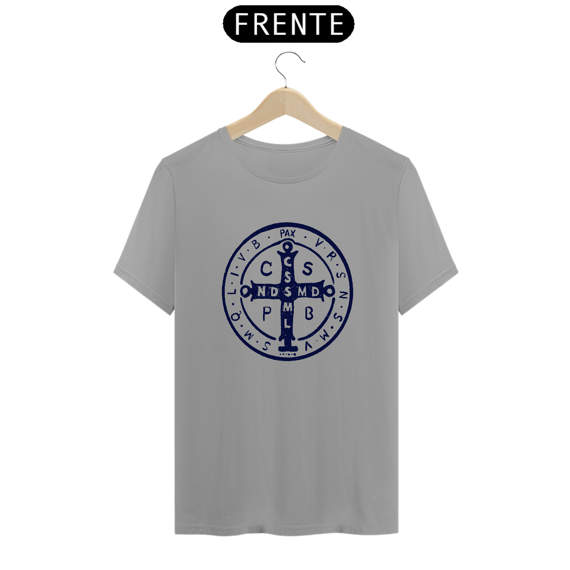 Camiseta Clássica Medalha de São Bento Azul