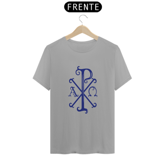 Nome do produto Camiseta Basic Cristograma PX Chi Rho Azul