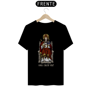 Camiseta Basic Viva Cristo Rei! Colorida