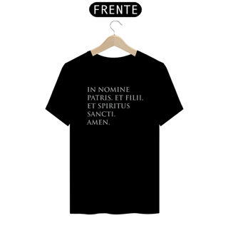 Camiseta Clássica Sinal da Cruz Cinza
