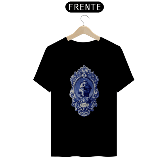 Camiseta Clássica Azulejo Português Santo Antônio de Lisboa