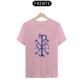 Nome do produto Camiseta Basic Cristograma PX Chi Rho Azul