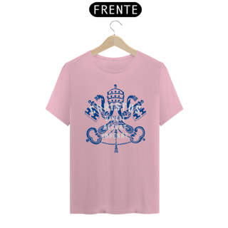 Nome do produto Camiseta Basic Cristo Vence, Reina, Governa Branco e Azul