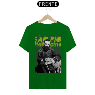 Nome do produto Camiseta Clássica Padre Pio de Pietrelcina e a Ovelha
