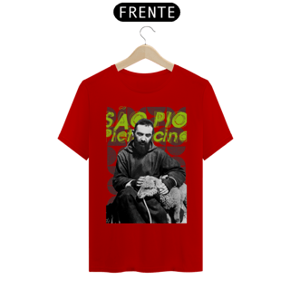 Nome do produto Camiseta Clássica Padre Pio de Pietrelcina e a Ovelha
