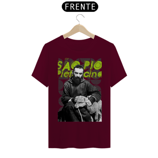 Nome do produto Camiseta Clássica Padre Pio de Pietrelcina e a Ovelha