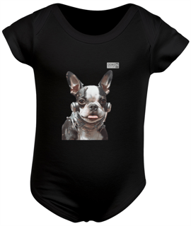 Body Infantil - Cachorro Boston Terrier