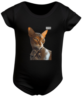 Body Infantil - Gato Abyssinian