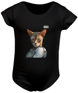 Body Infantil - Gato Abyssinian