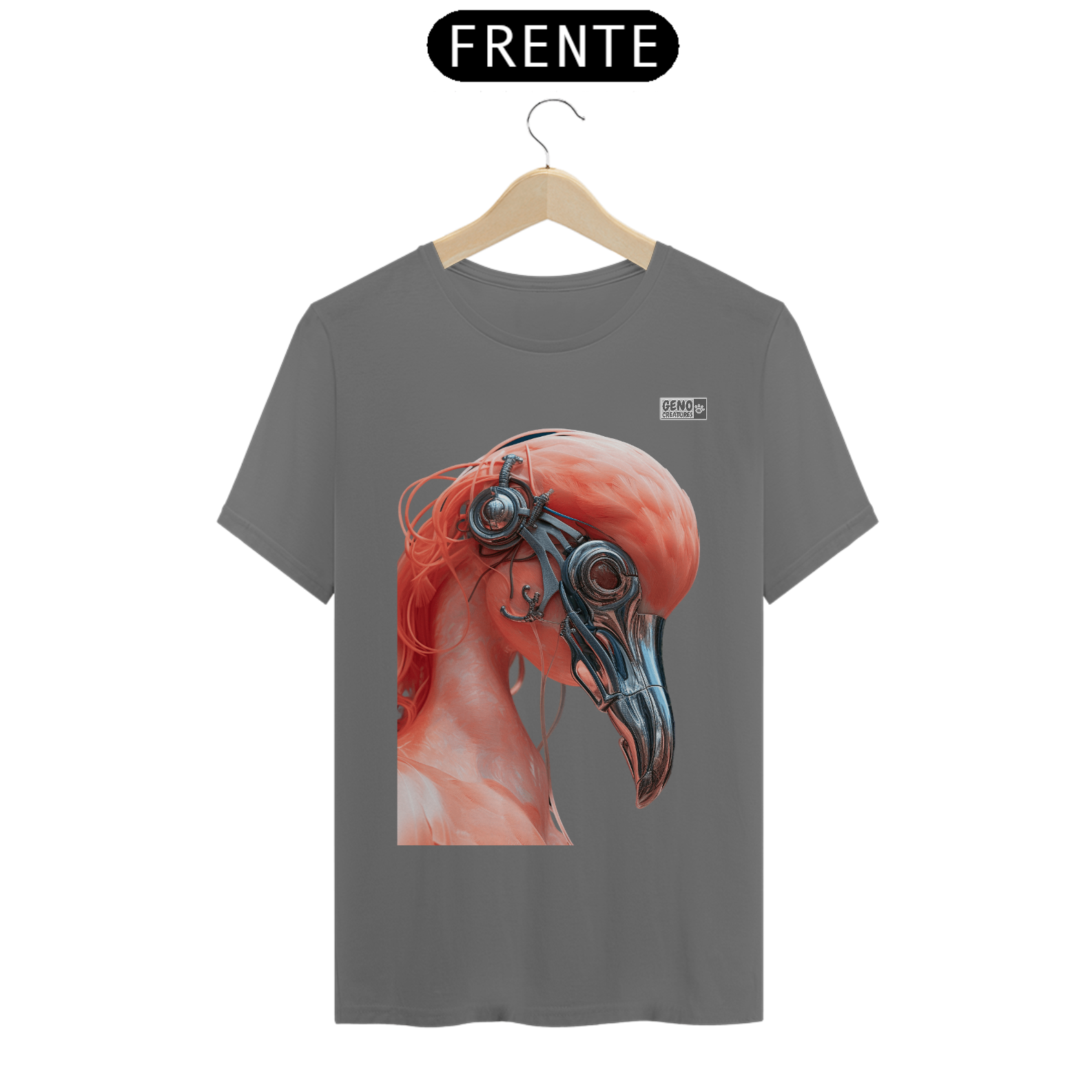 Camisa Estonada  - Flamingo Futurista 