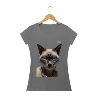 Camisa Gato Siamese - Baby Long Estonada