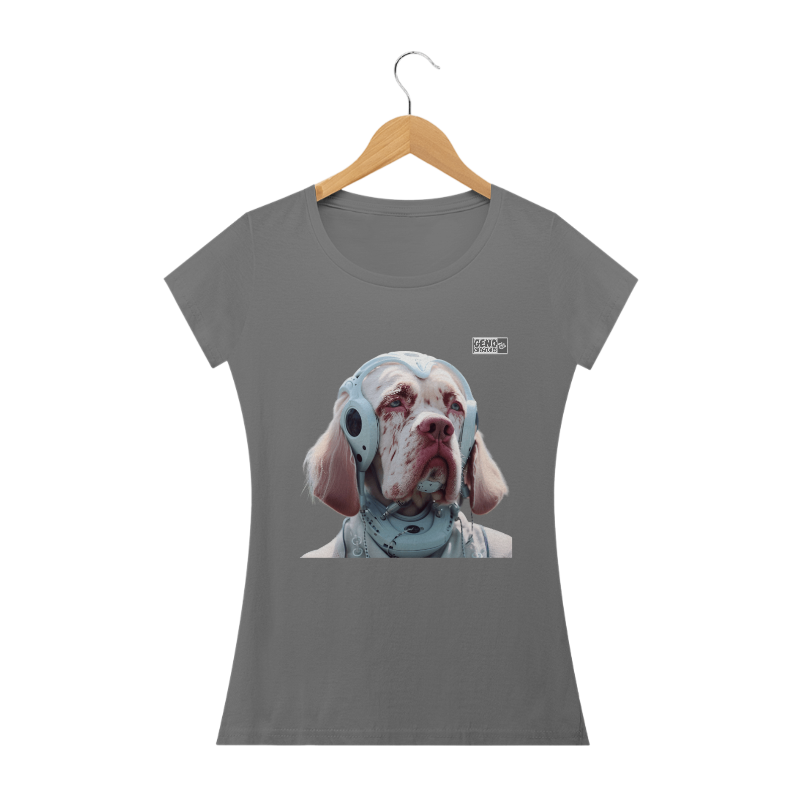 Camisa Cachorro Clumber Spaniel - Baby Long Estonada 