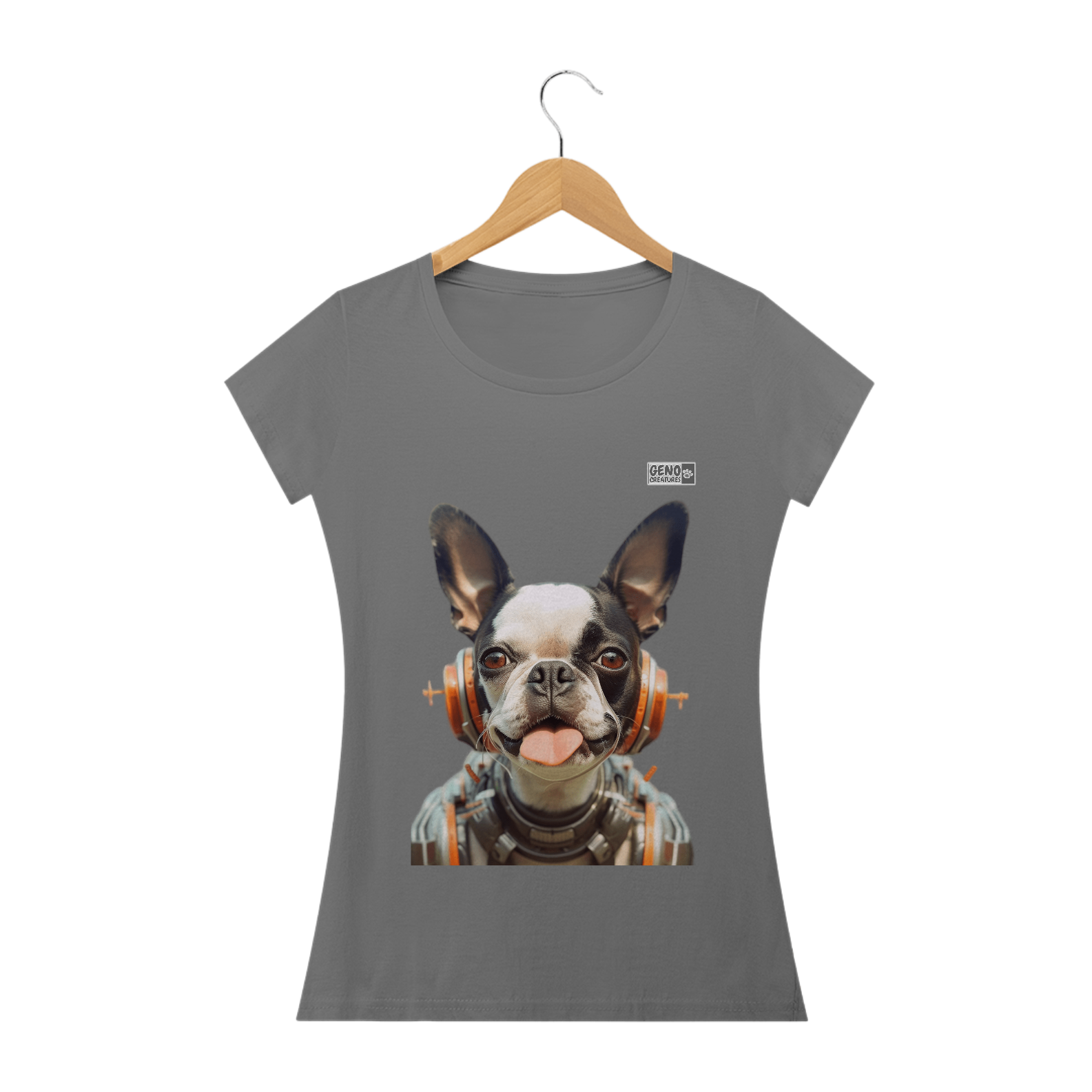 Camisa Cachorro Boston Terrier - Baby Long Estonada 