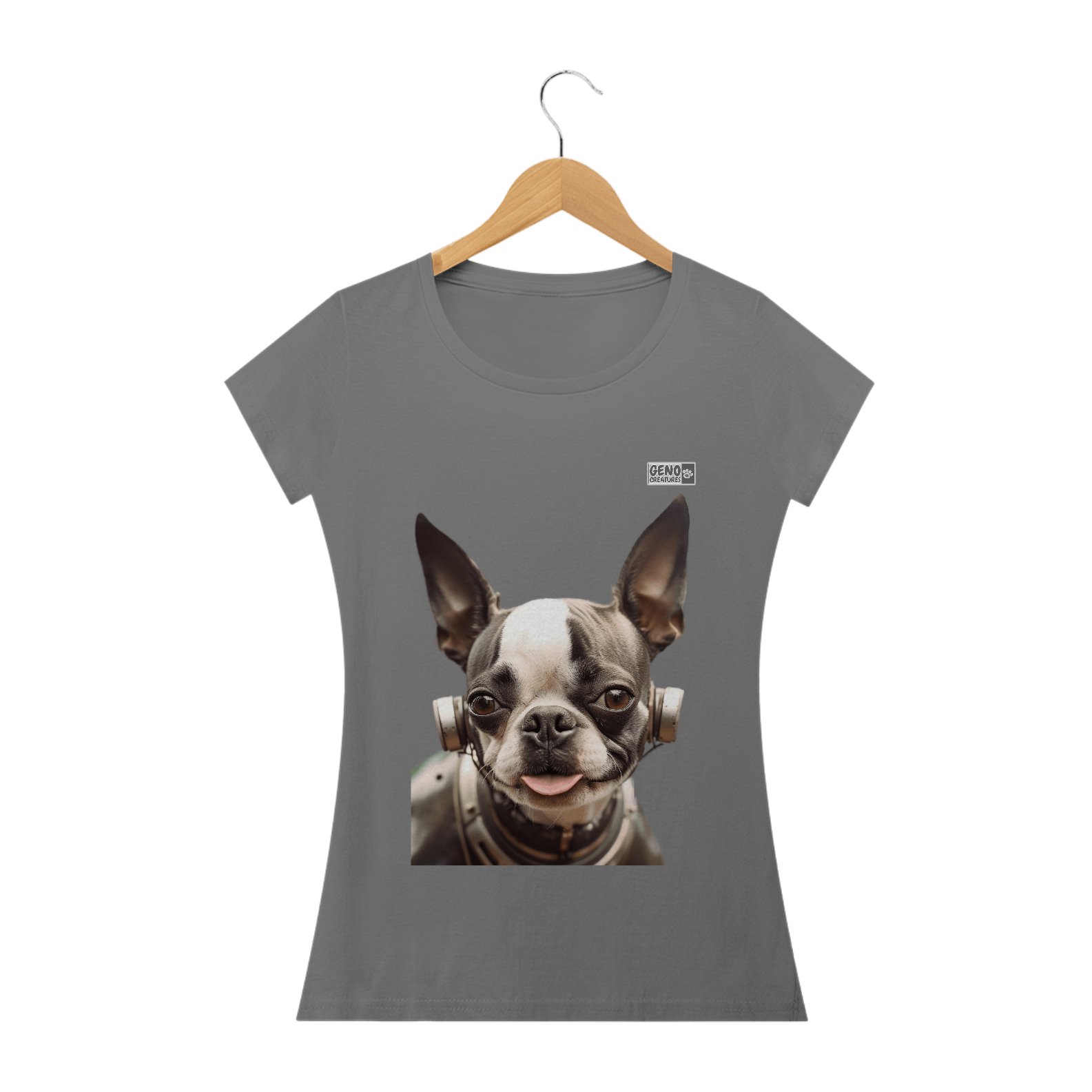 Camisa Cachorro Boston Terrier - Baby Long Estonada 