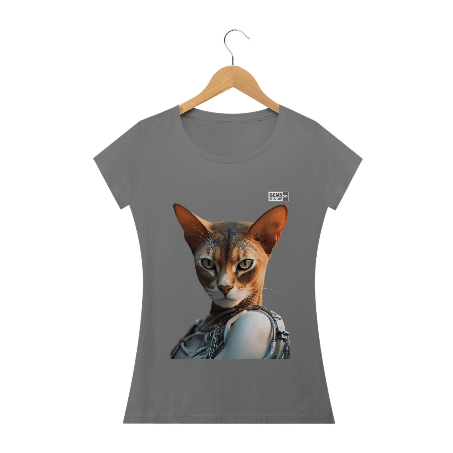 Camisa Gato Abyssinian  - Baby Long Estonada