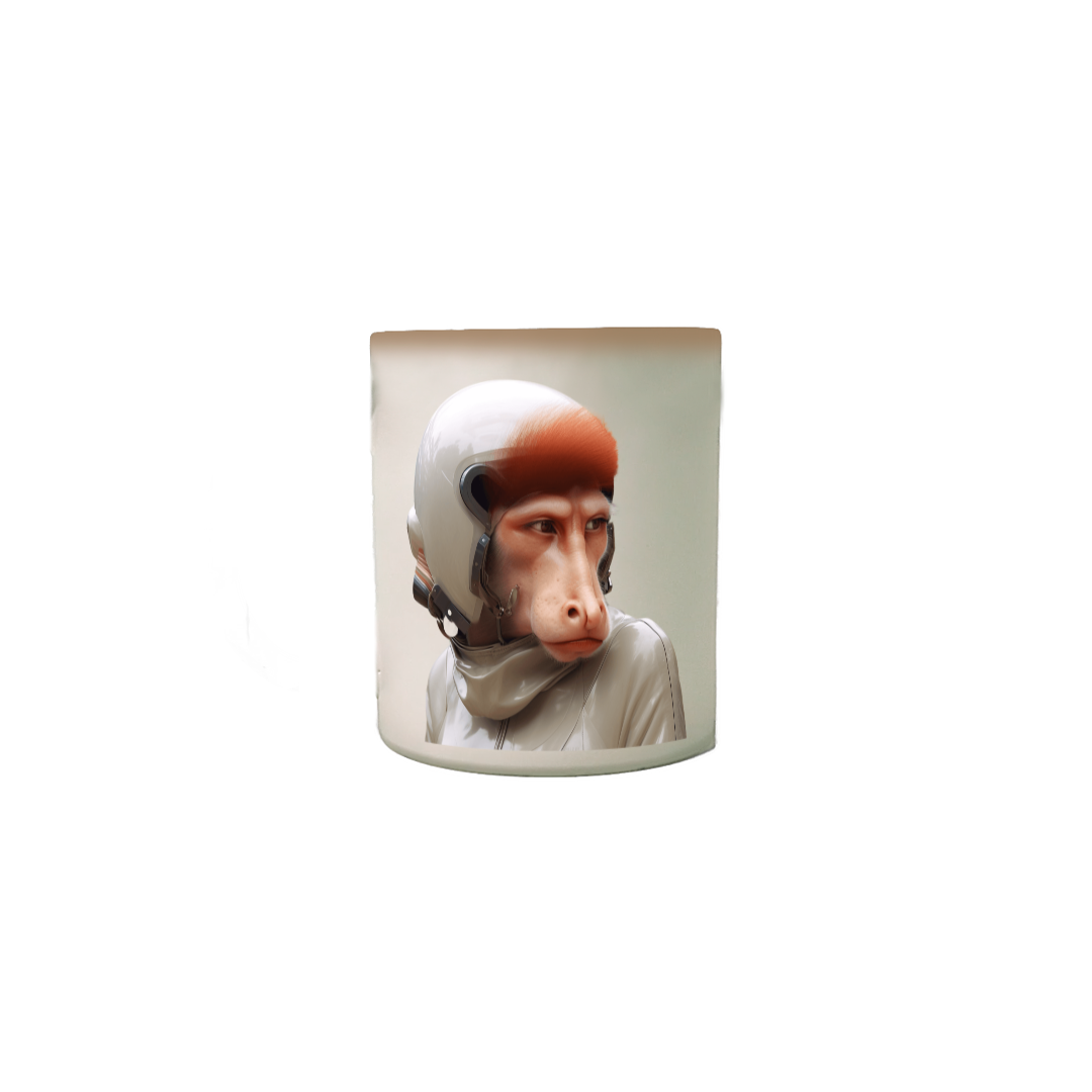 Caneca Macaco Narigudo - Caneca mágica 