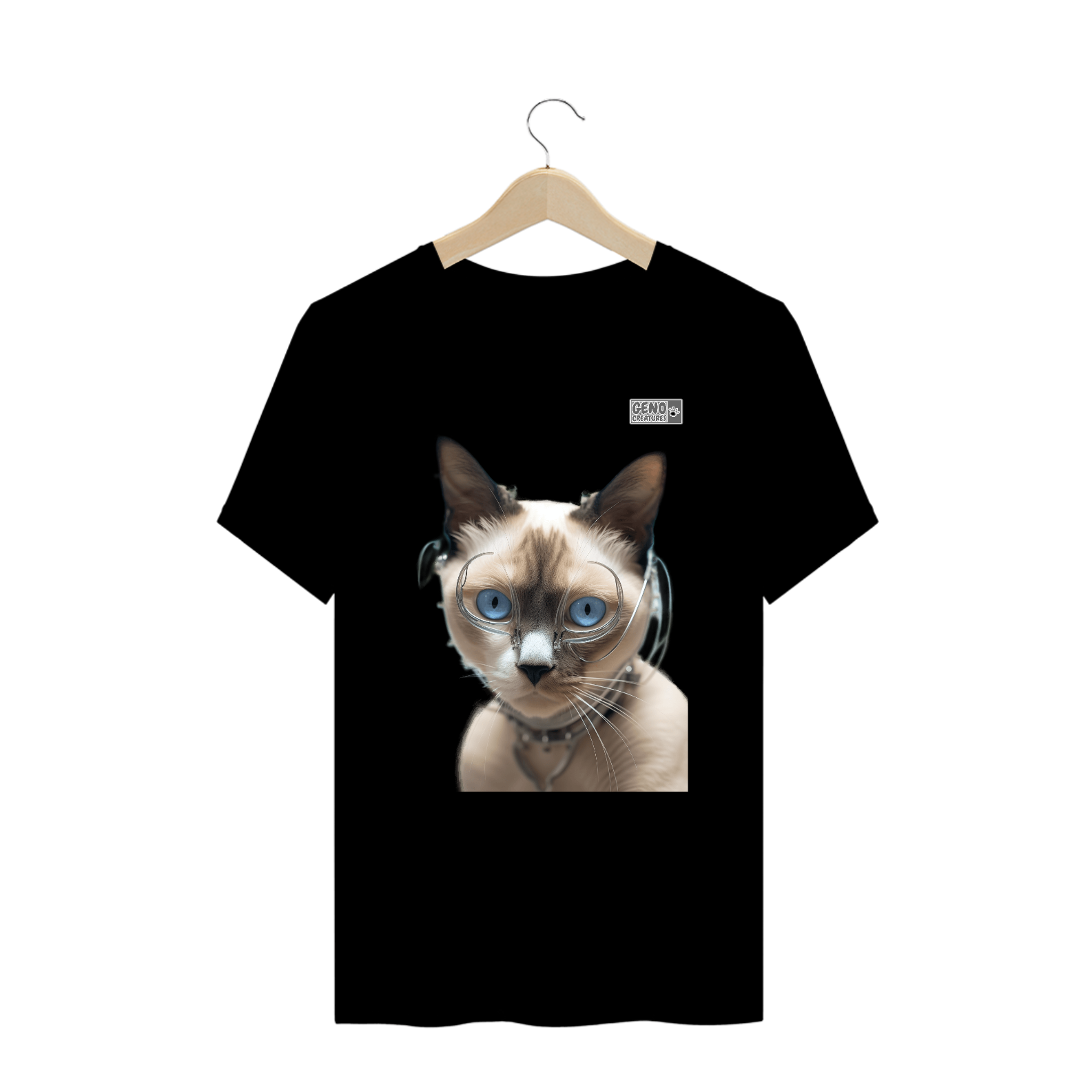 Camisa Gato Siamese - Plus Size