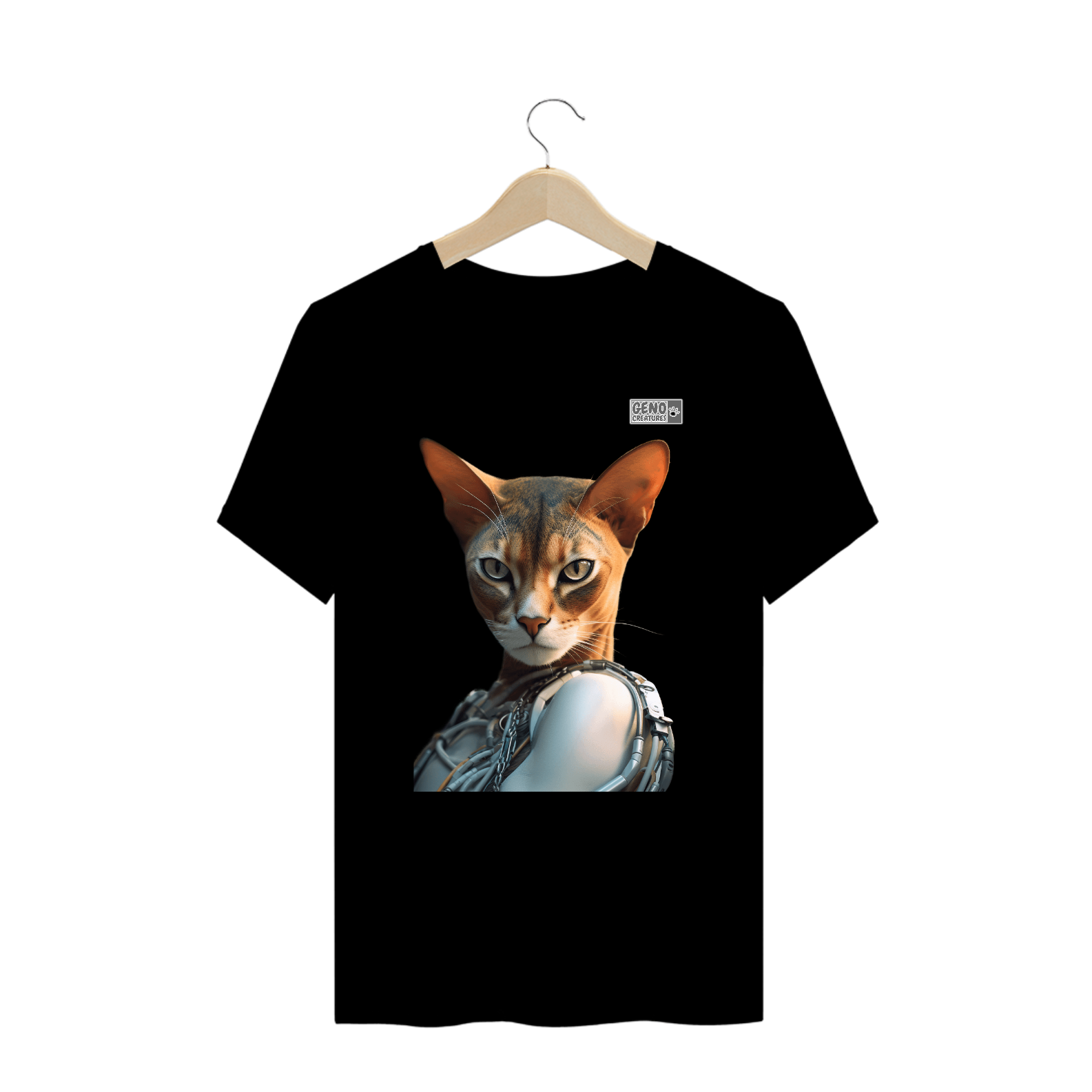 Camisa Gato Abyssinian - Plus Size