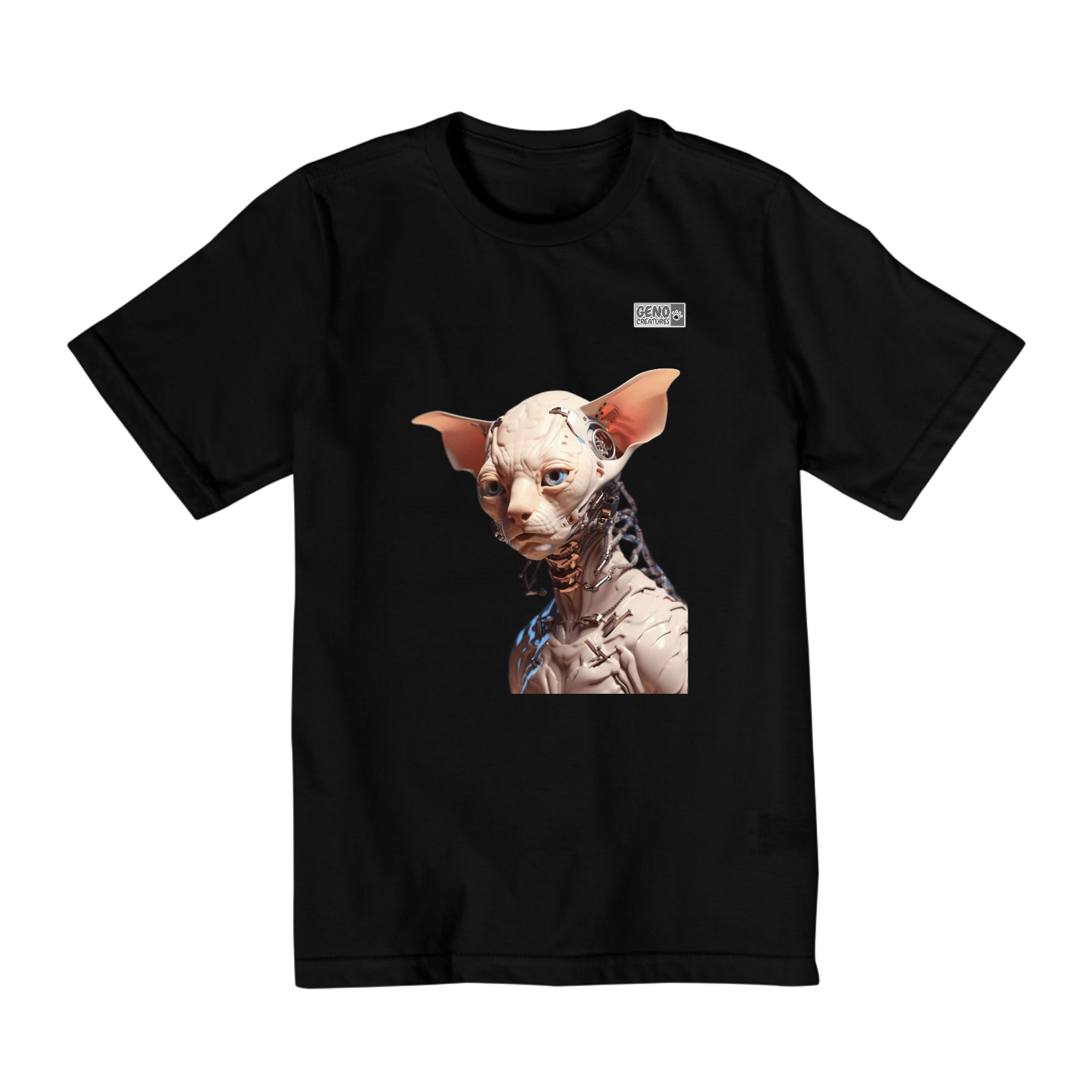 Camisa Infantil (10 a 14) - Gato Sphynx