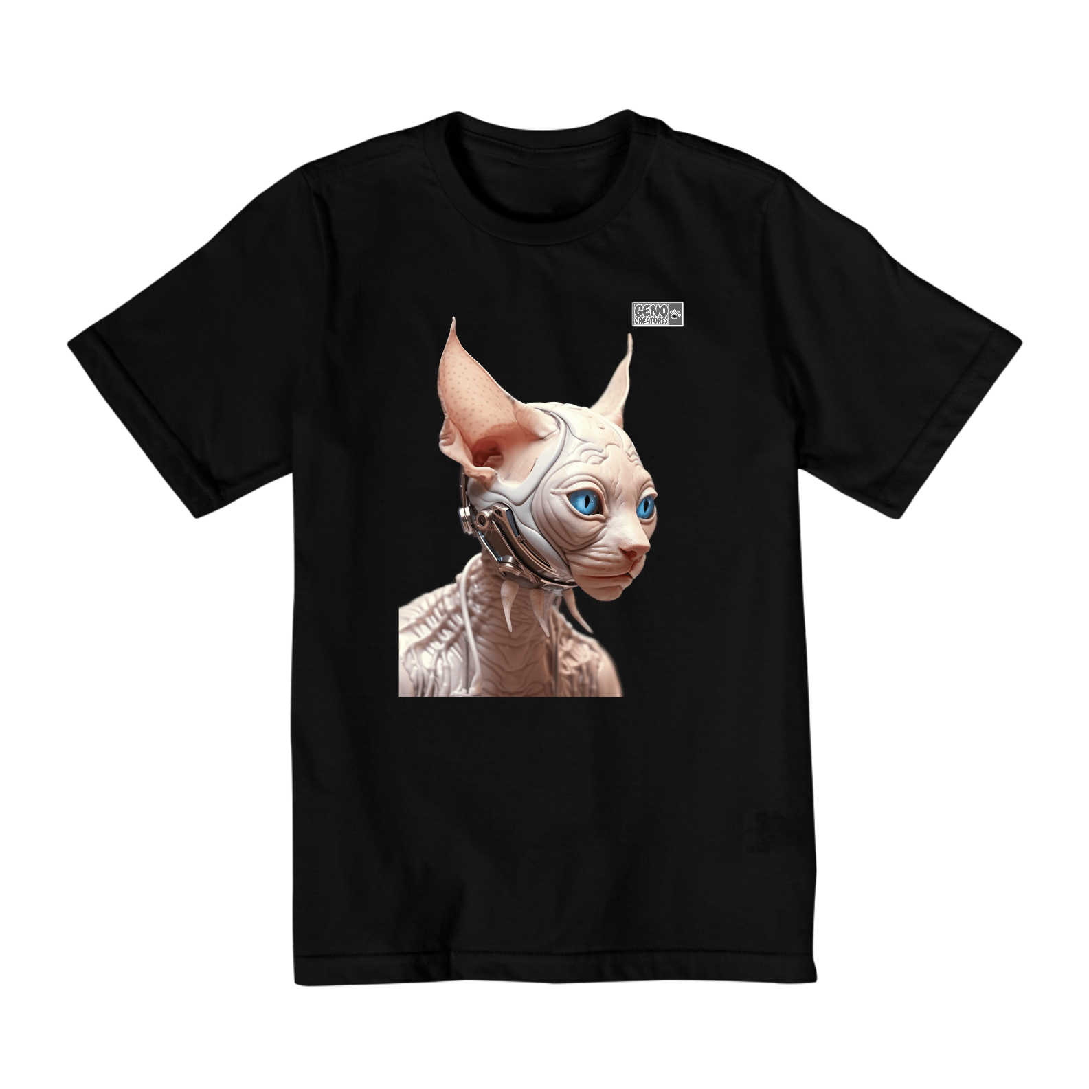 Camisa Infantil (10 a 14) - Gato Sphynx