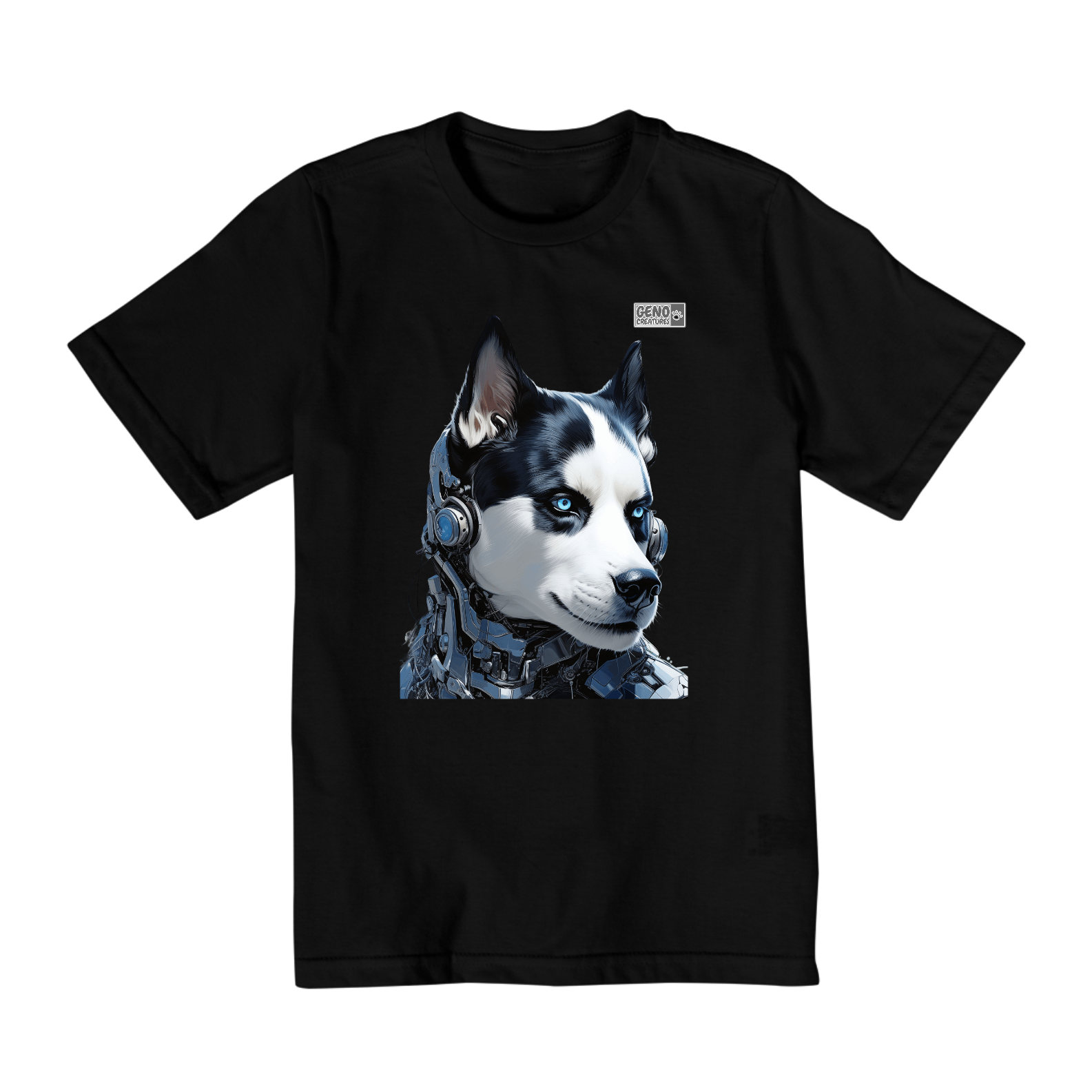 Camisa Infantil (10 a 14) - Husky siberiano