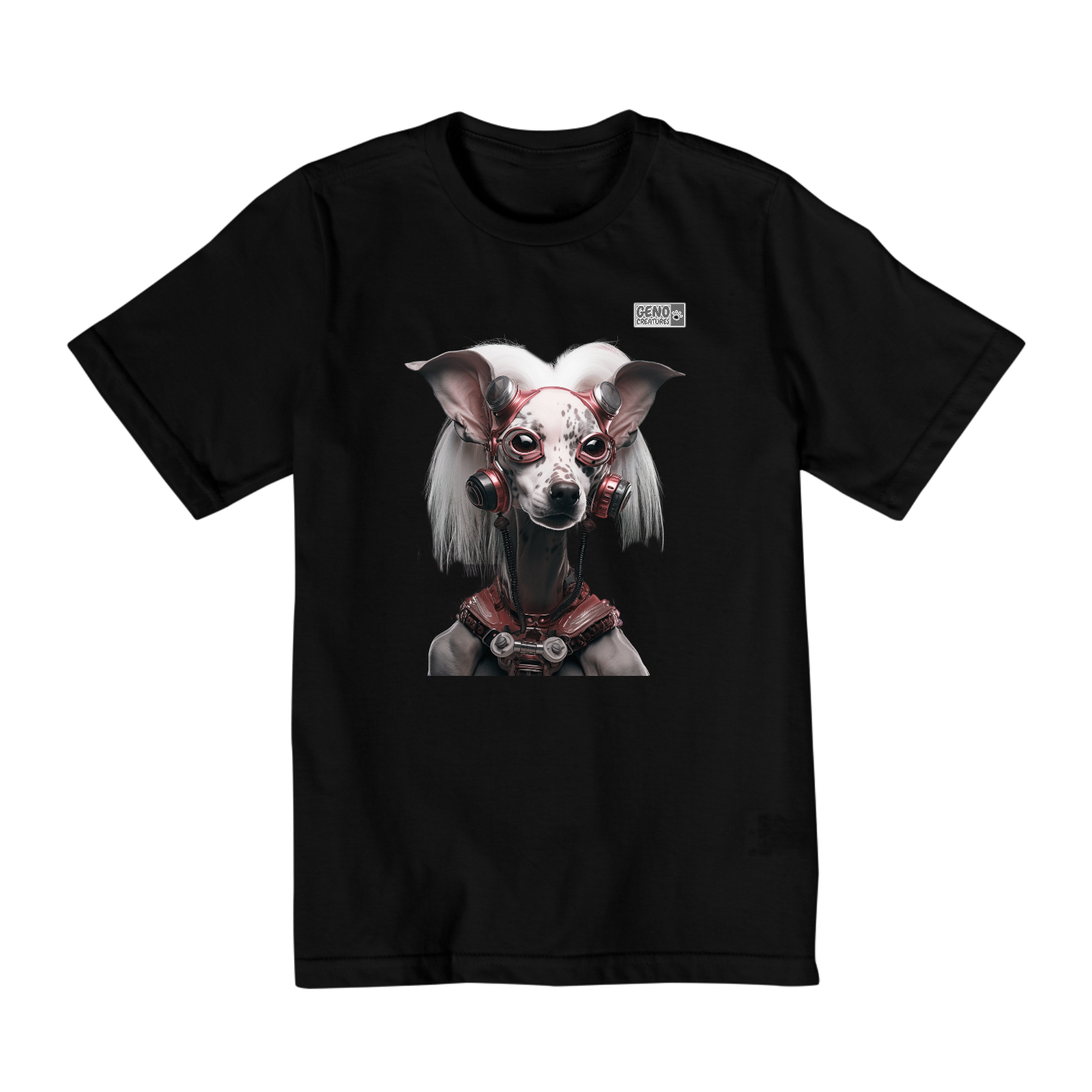 Camisa Infantil (10 a 14) - Cachorro Crested