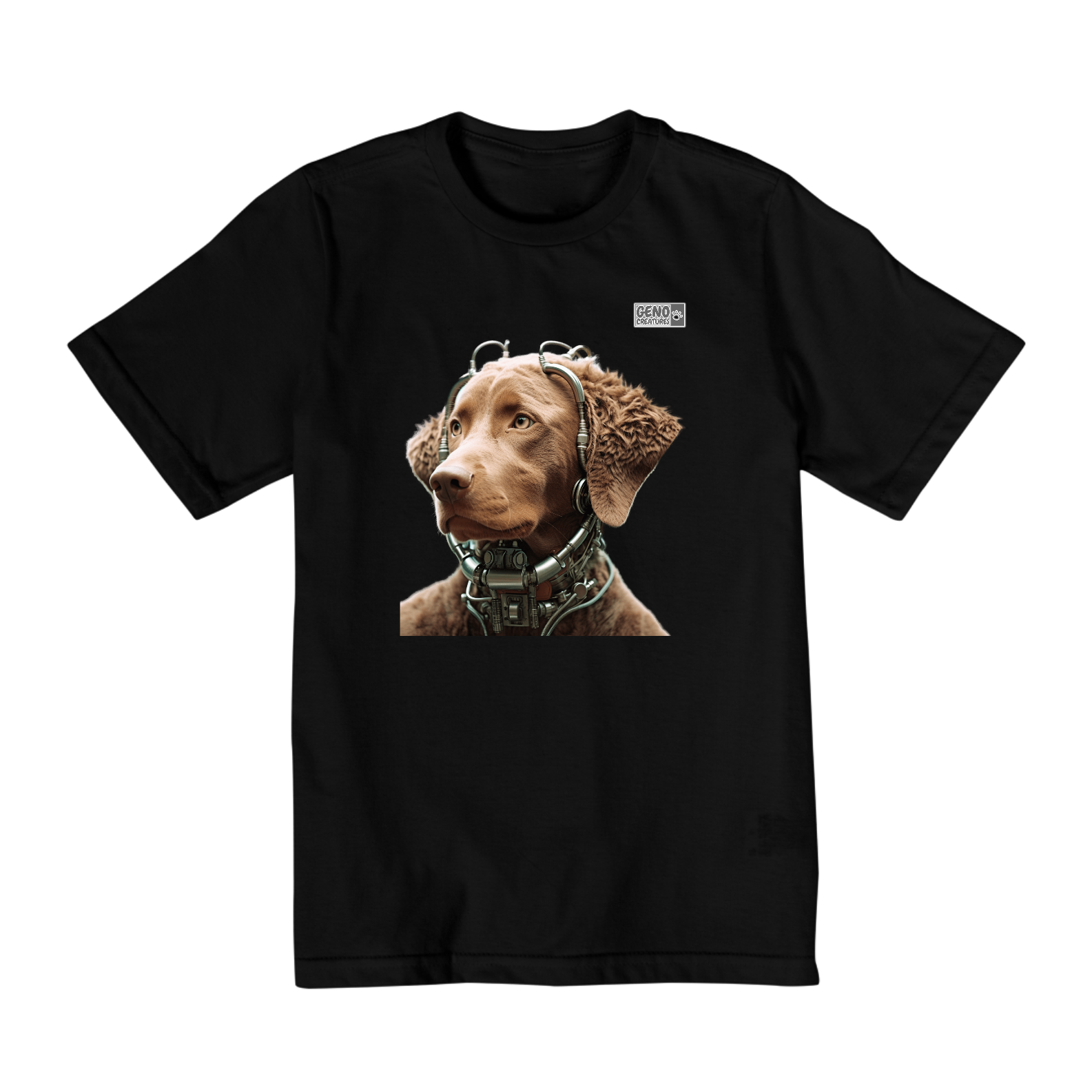 Camisa Infantil (10 a 14) - Cachorro Chesapeake Bay Retriever