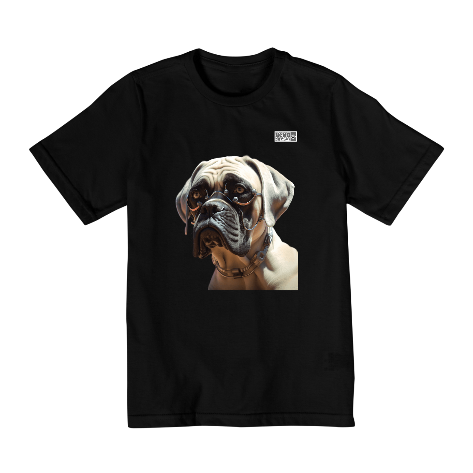 Camisa Infantil (10 a 14) - Cachorro Bullmastiff