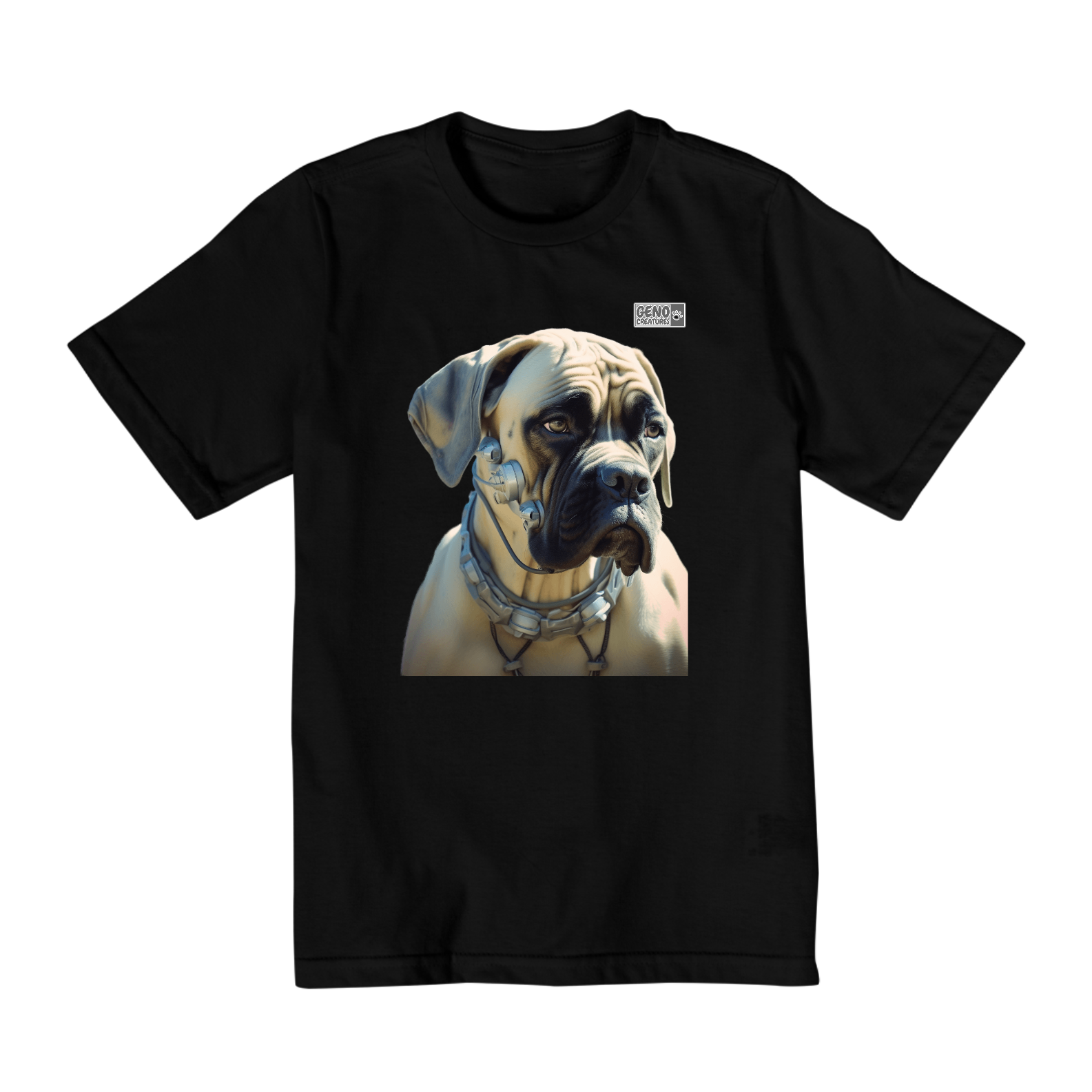 Camisa Infantil (10 a 14) - Cachorro Bullmastiff