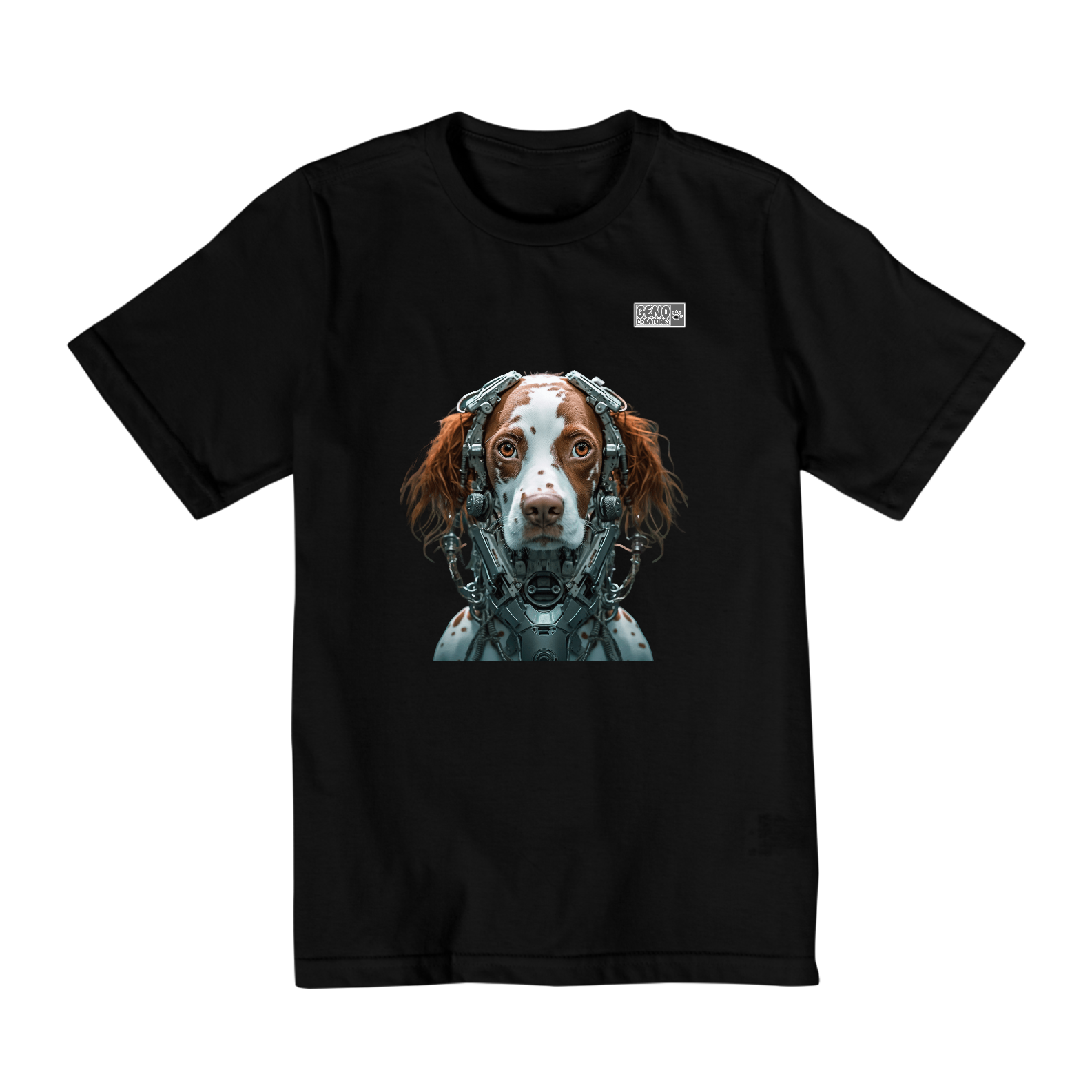 Camisa Infantil (10 a 14) - Cachorro Brittany