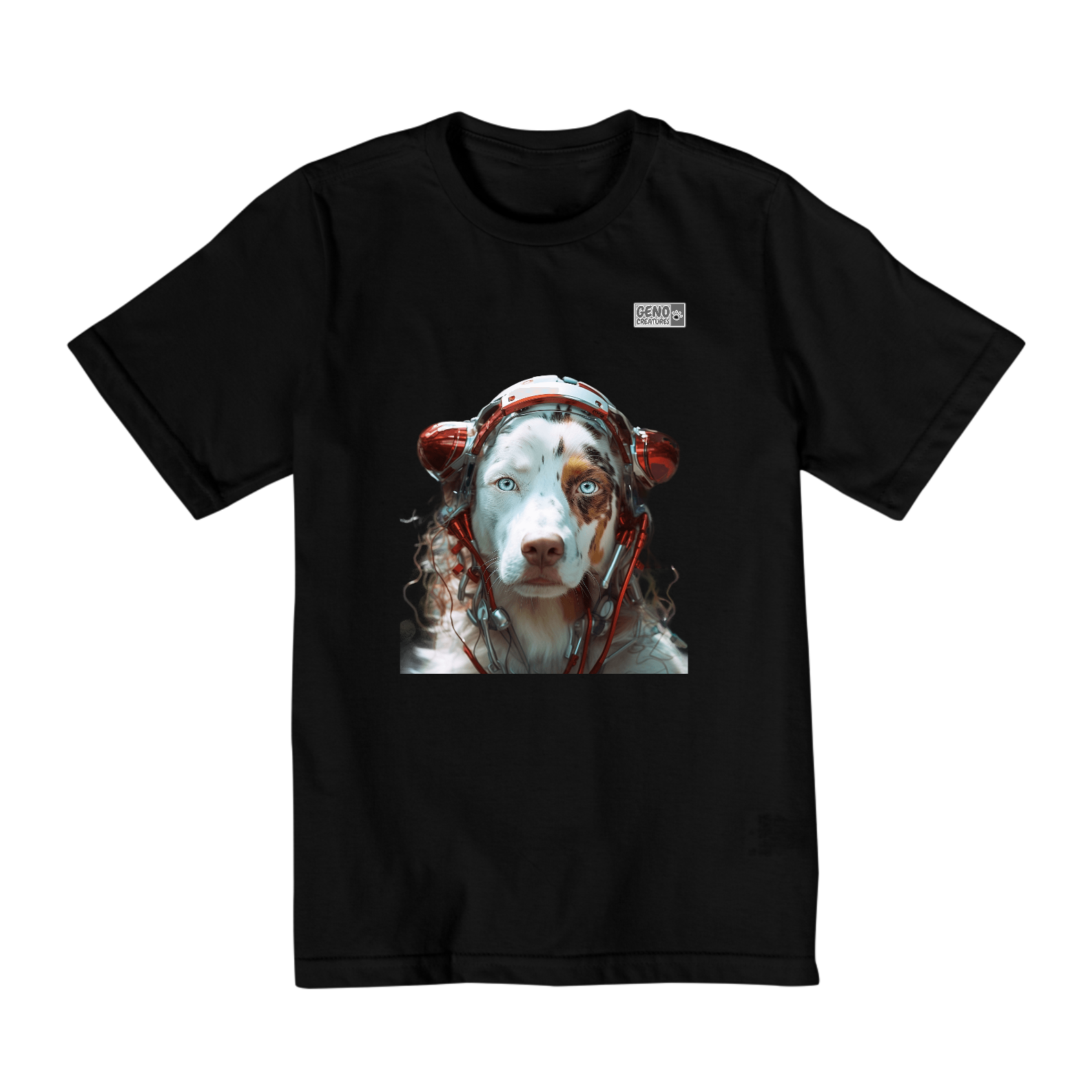 Camisa Infantil (10 a 14) -  Cachorro Border Collie