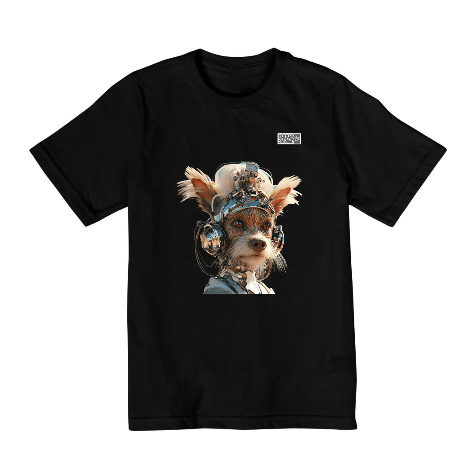 Camisa Quality Infantil (2 a 8) - Cachorro Yorkshire Terrier