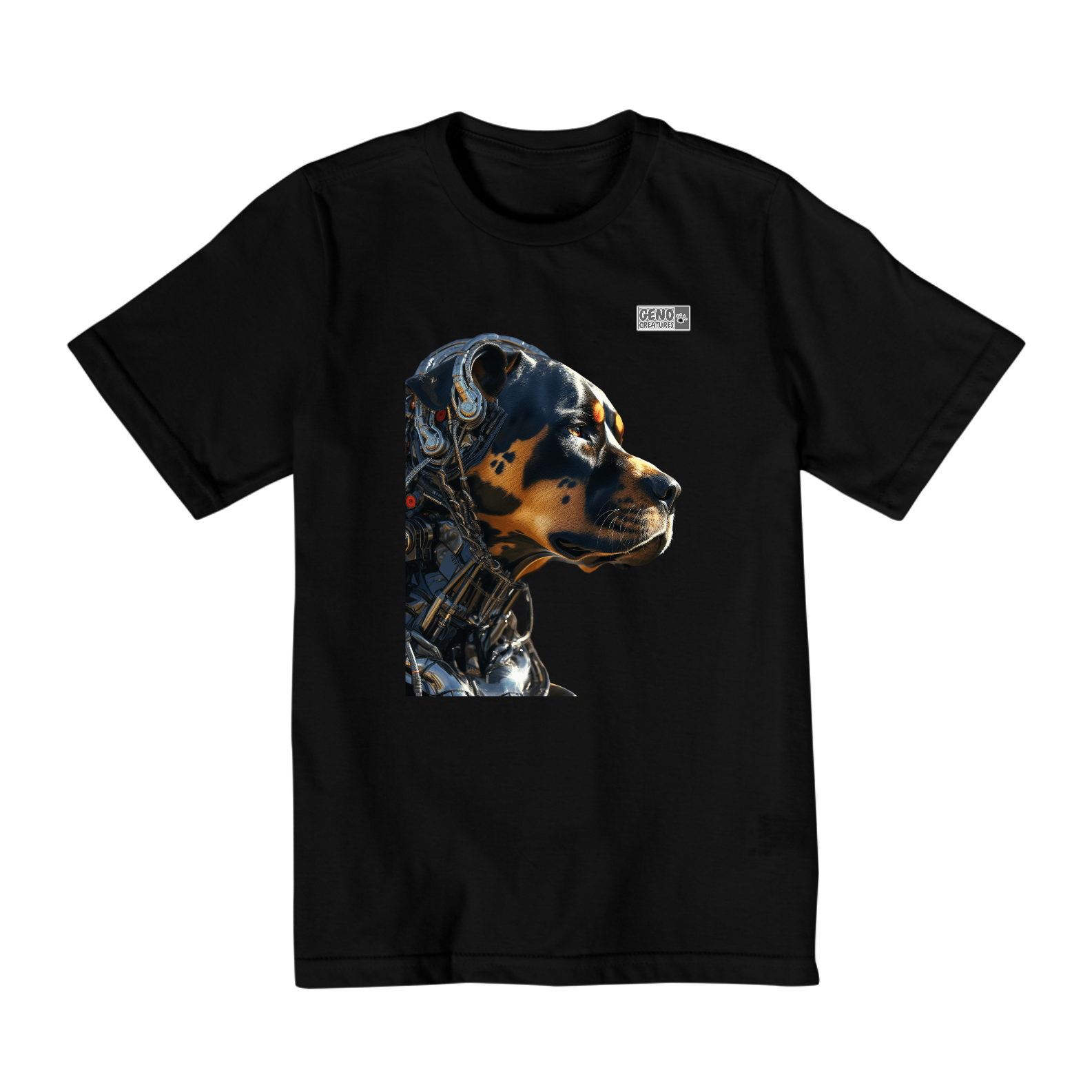 Camisa Quality Infantil (2 a 8) - Cachorro Rottweiler