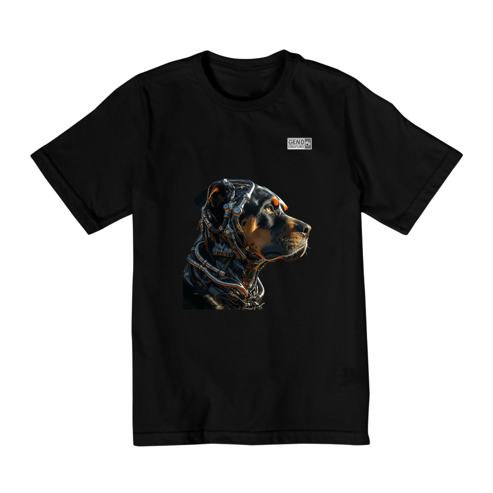 Camisa Quality Infantil (2 a 8) - Cachorro Rottweiler