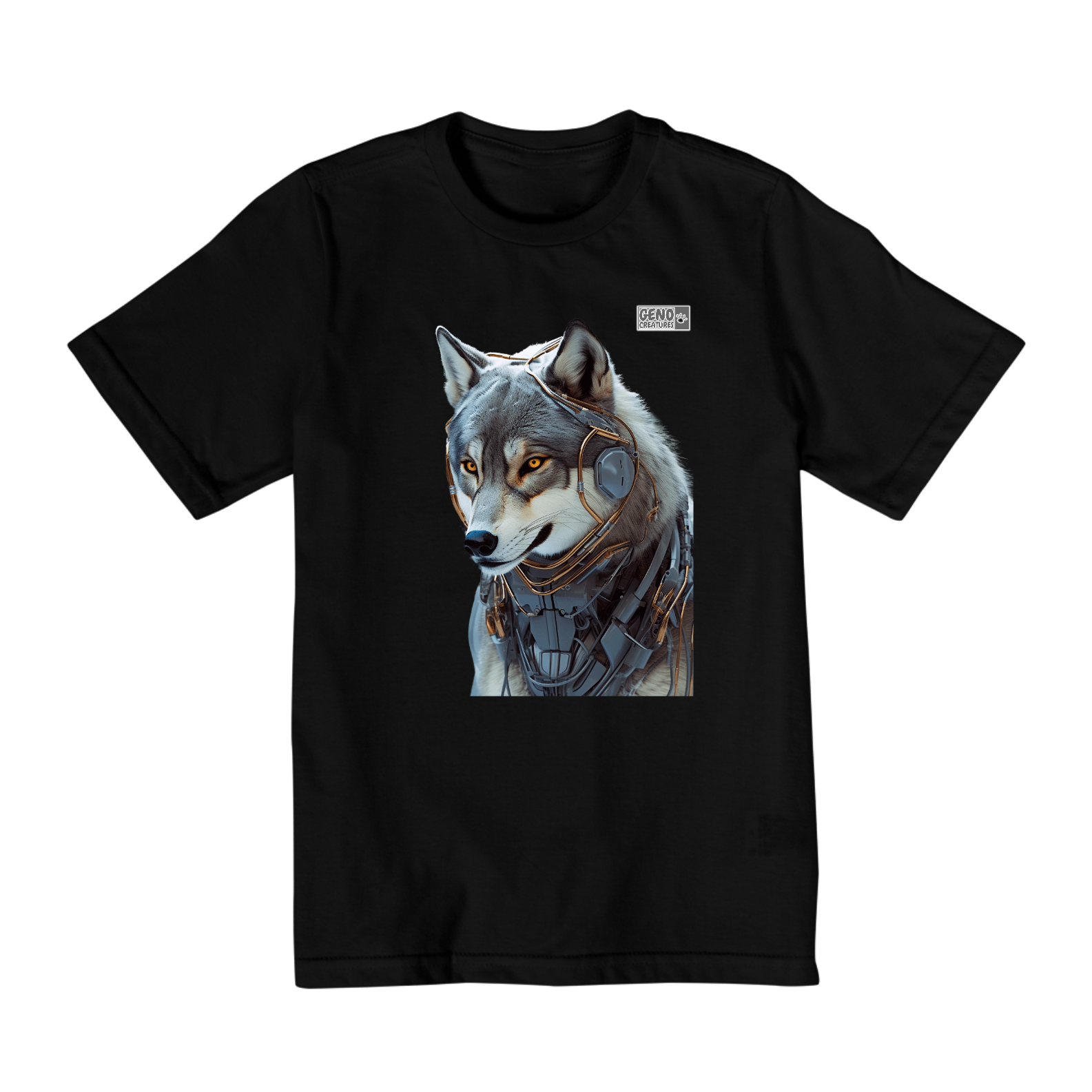 Camisa Quality Infantil (2 a 8) - Lobo Cinzento