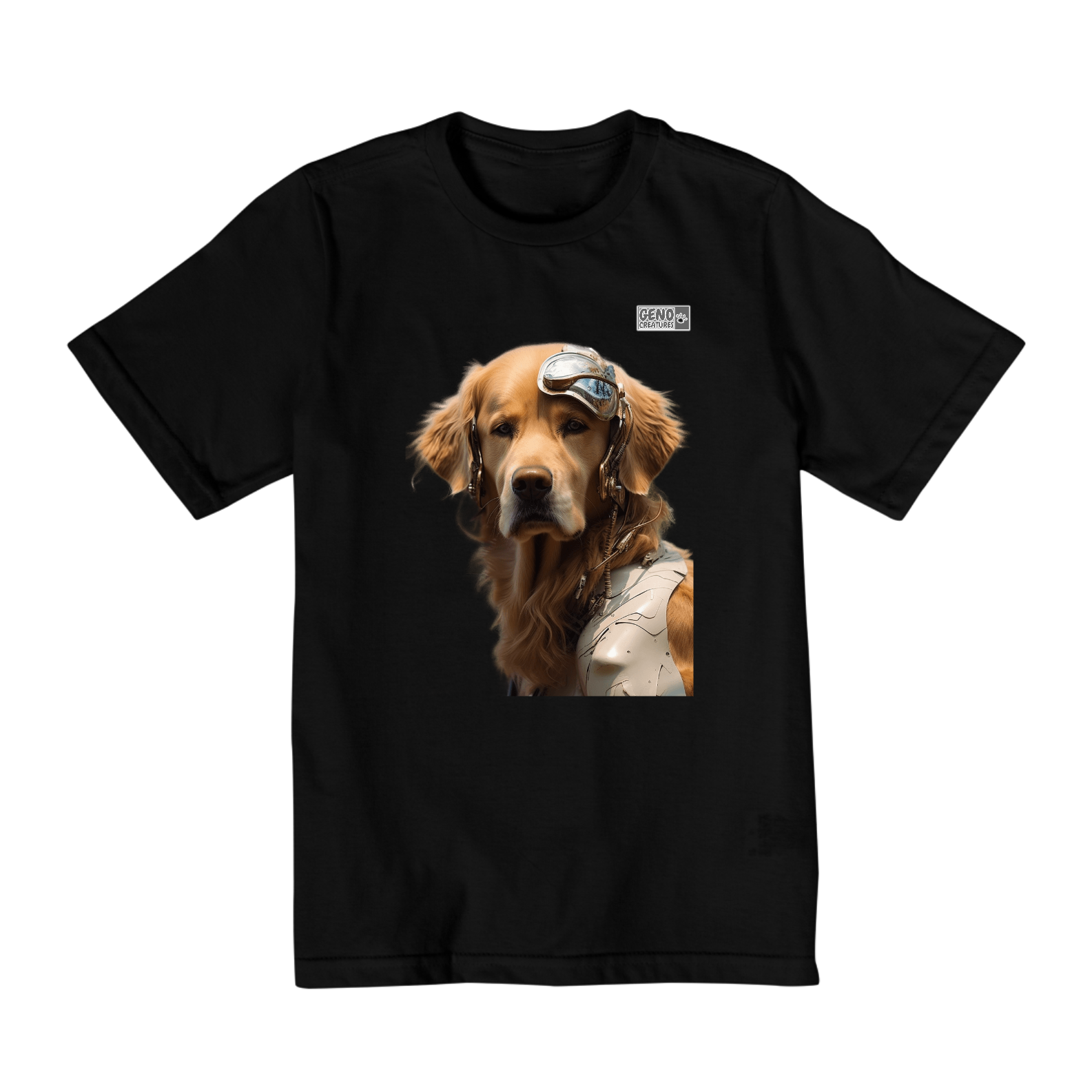 Camisa Quality Infantil (2 a 8) - Cachorro Golden Retriever