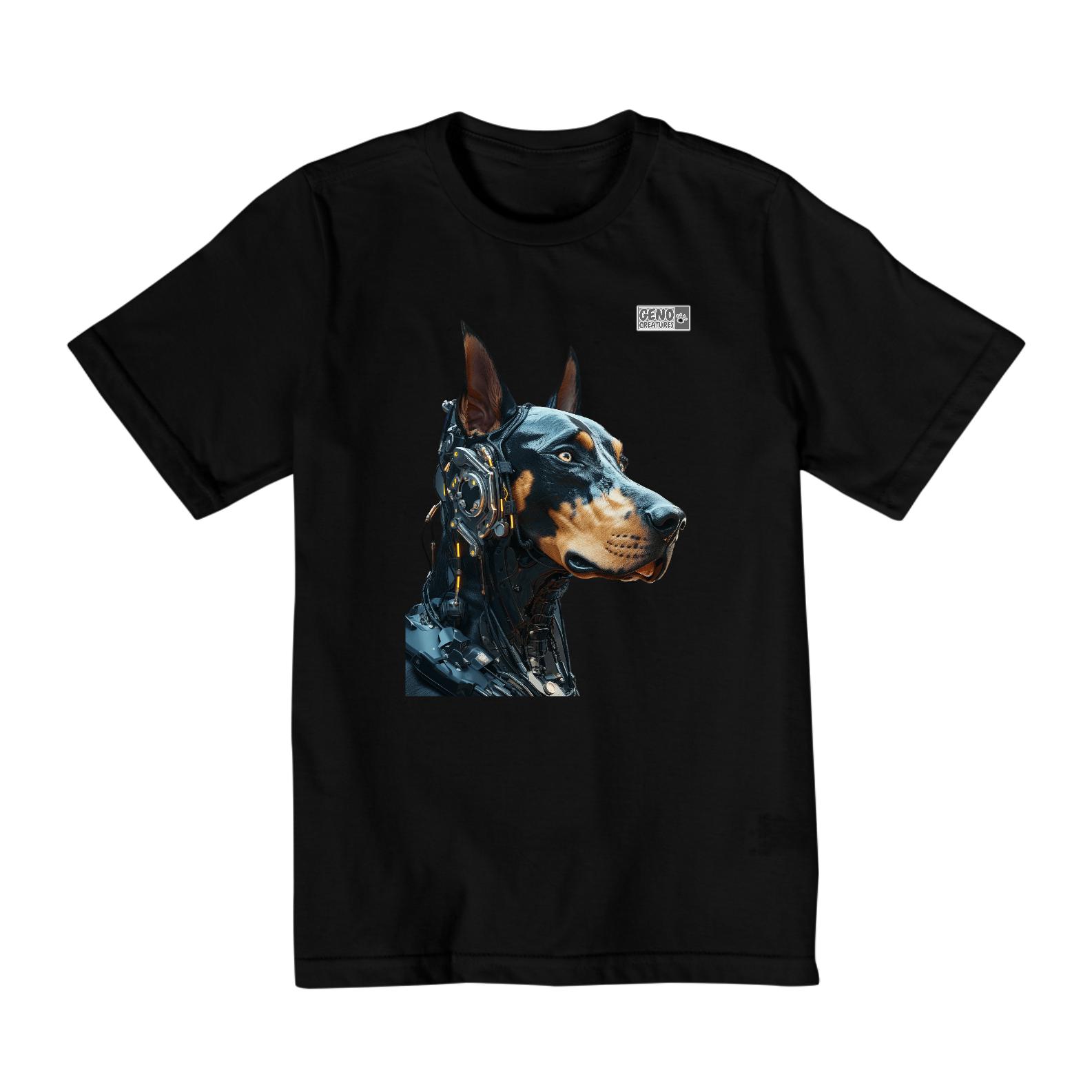 Camisa Quality Infantil (2 a 8) - Cachorro Dobermann