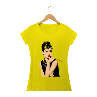 Nome do produto Camiseta Personalizada Feminina Estampa AUDREY HEPBUM Smicking