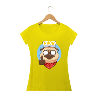 Camiseta Personalizada Feminina Estampa PUGGY FUCK