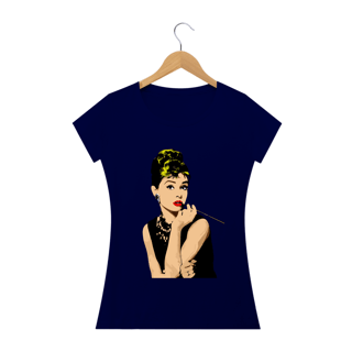 Nome do produto Camiseta Personalizada Feminina Estampa AUDREY HEPBUM Smicking