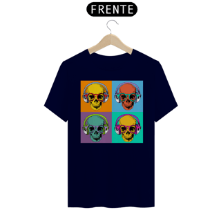 Nome do produto Camiseta Personalizada Estampa CAVEIRAS NERD