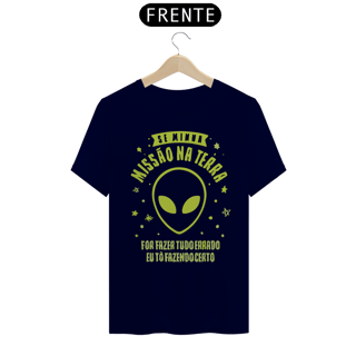 ALIEN MISSÃO NA TERRA - Camiseta Personalizada com Estampa Geek
