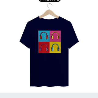 Nome do produto HEADPHONE POP ART - Camiseta Personalizada com Estampa Pop Art Geek