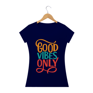 Nome do produto GOOD VIBES ONLY - Camiseta Personalizada com Estampa Zen