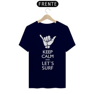 Nome do produto KEEP CALM HANG LOOSE - Camiseta Personalizada com Estampa de Surf